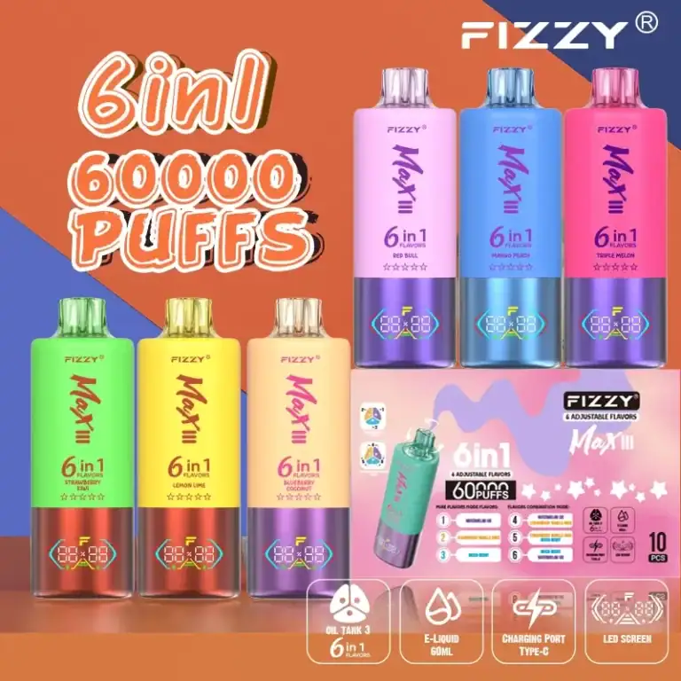 Fizzy Max III 6-in-1 60K 60.000 Zügen