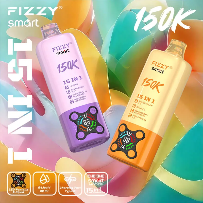 Fizzy 150K Puffs -  15-in-1 Smart Multi-Flavor Rechargeable Disposable Vape-30